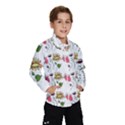 Handmade Pattern With Crazy Flowers Wind Breaker (Kids) View1