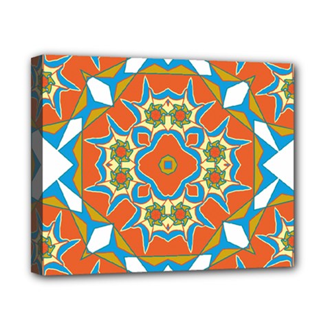 Digital Computer Graphic Geometric Kaleidoscope Canvas 10  x 8 