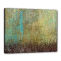 Aqua Textured Abstract Canvas 20  x 16  View1