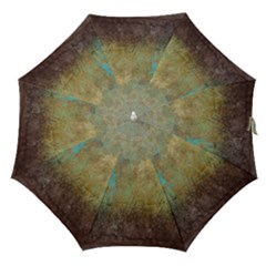 Aqua Textured Abstract Straight Umbrellas