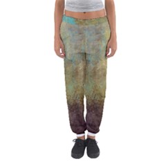 Aqua Textured Abstract Women s Jogger Sweatpants