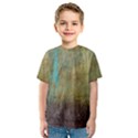 Aqua Textured Abstract Kids  Sport Mesh Tee View1