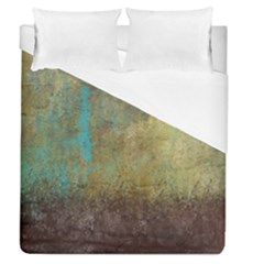 Aqua Textured Abstract Duvet Cover (queen Size)