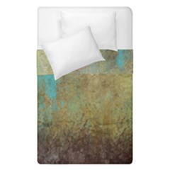 Aqua Textured Abstract Duvet Cover Double Side (single Size)