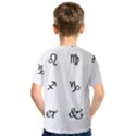 Set Of Black Web Dings On White Background Abstract Symbols Kids  Sport Mesh Tee View2