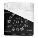 Astrology Chart With Signs And Symbols From The Zodiac Gold Colors Duvet Cover (Full/ Double Size) View1