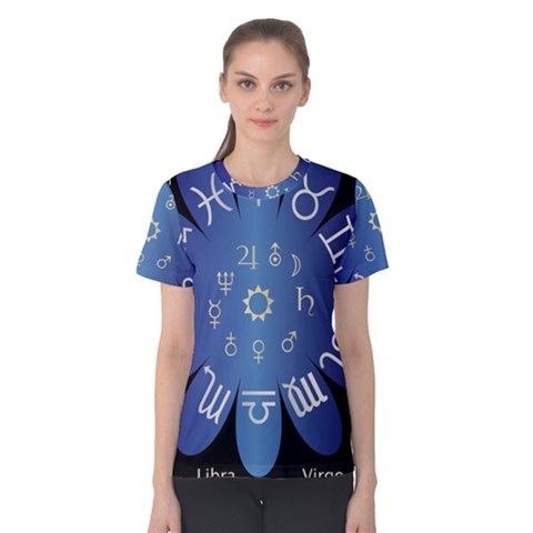 Astrology Birth Signs Chart Women s Cotton Tee by Amaryn4rt