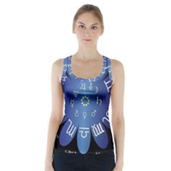 Astrology Birth Signs Chart Racer Back Sports Top by Amaryn4rt