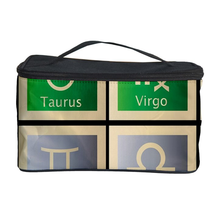 Set Of The Twelve Signs Of The Zodiac Astrology Birth Symbols Cosmetic Storage Case