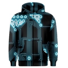 A Completely Seamless Background Design Circuitry Men s Zipper Hoodie by Amaryn4rt