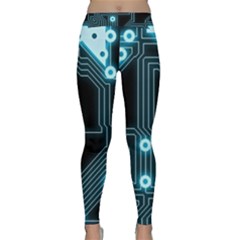 A Completely Seamless Background Design Circuitry Classic Yoga Leggings by Amaryn4rt