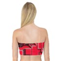 Background With Red Texture Blocks Bandeau Top View2