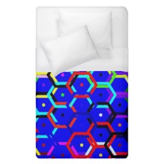 Blue Bee Hive Pattern Duvet Cover (single Size)