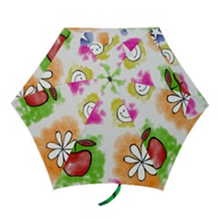 A Set Of Watercolour Icons Mini Folding Umbrellas by Amaryn4rt