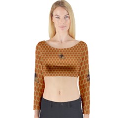 The Lonely Bee Long Sleeve Crop Top by Amaryn4rt