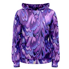 Purple Marble  Women s Pullover Hoodie