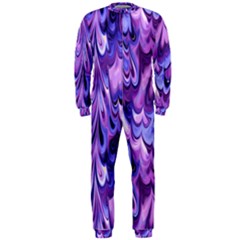 Purple Marble  Onepiece Jumpsuit (men) 