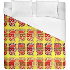 Funny Faces Duvet Cover (king Size) by Amaryn4rt