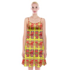 Funny Faces Spaghetti Strap Velvet Dress