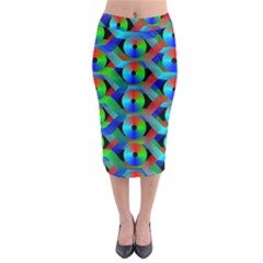 Bee Hive Color Disks Midi Pencil Skirt by Amaryn4rt