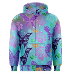 Butterfly Vector Background Men s Zipper Hoodie by Amaryn4rt