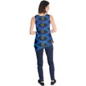 Blue Bee Hive Pattern Sleeveless Tunic View2