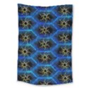 Blue Bee Hive Pattern Large Tapestry View1