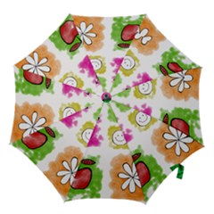 A Set Of Watercolour Icons Hook Handle Umbrellas (small)