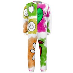 A Set Of Watercolour Icons Onepiece Jumpsuit (men)  by Amaryn4rt