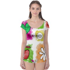 A Set Of Watercolour Icons Boyleg Leotard 