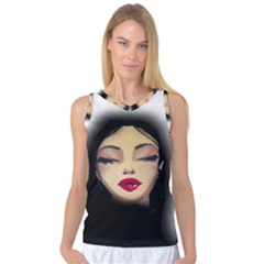 Girl Women s Basketball Tank Top by Valentinaart