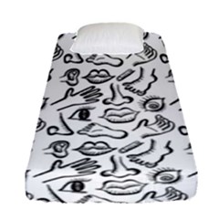 Body Parts Fitted Sheet (single Size) by Valentinaart