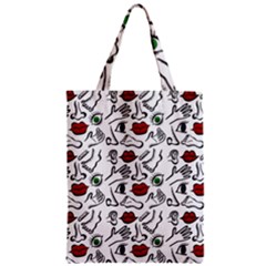 Body Parts Zipper Classic Tote Bag by Valentinaart