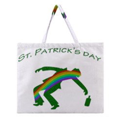 St  Patricks Zipper Large Tote Bag