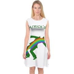 St  Patricks Capsleeve Midi Dress