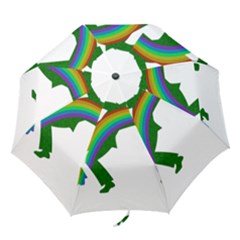 St  Patricks Folding Umbrellas by Valentinaart