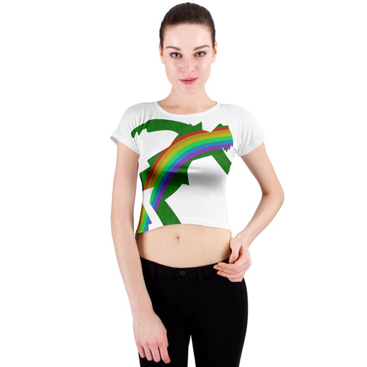 St. Patricks Crew Neck Crop Top