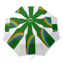 St  Patricks Folding Umbrellas by Valentinaart