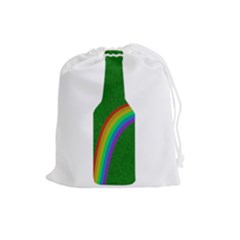 St  Patricks Drawstring Pouches (large)  by Valentinaart