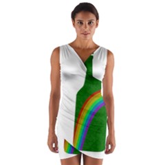 St  Patricks Wrap Front Bodycon Dress by Valentinaart