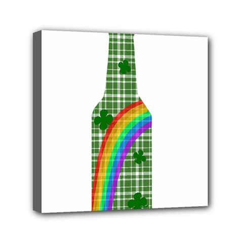 St  Patricks Day - Bottle Mini Canvas 6  X 6  by Valentinaart