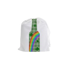 St  Patricks Day - Bottle Drawstring Pouches (small)  by Valentinaart