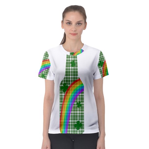 St  Patricks Day - Bottle Women s Sport Mesh Tee by Valentinaart