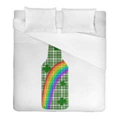 St  Patricks Day - Bottle Duvet Cover (full/ Double Size) by Valentinaart