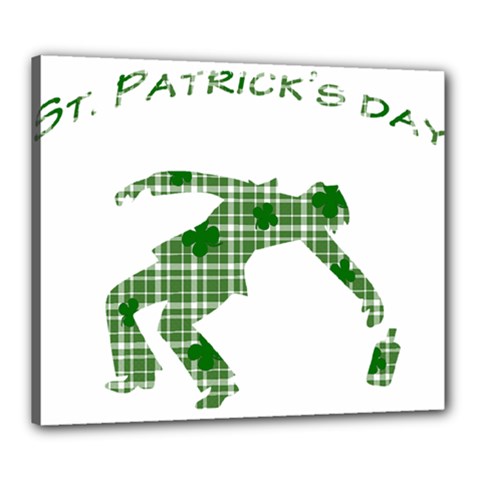 St  Patrick s Day Canvas 24  X 20  by Valentinaart