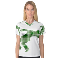 St  Patrick s Day Women s V-neck Sport Mesh Tee