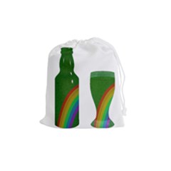 St  Patrick s Day Drawstring Pouches (medium)  by Valentinaart