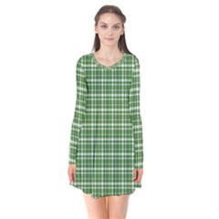 St  Patricks Day Plaid Pattern Flare Dress by Valentinaart