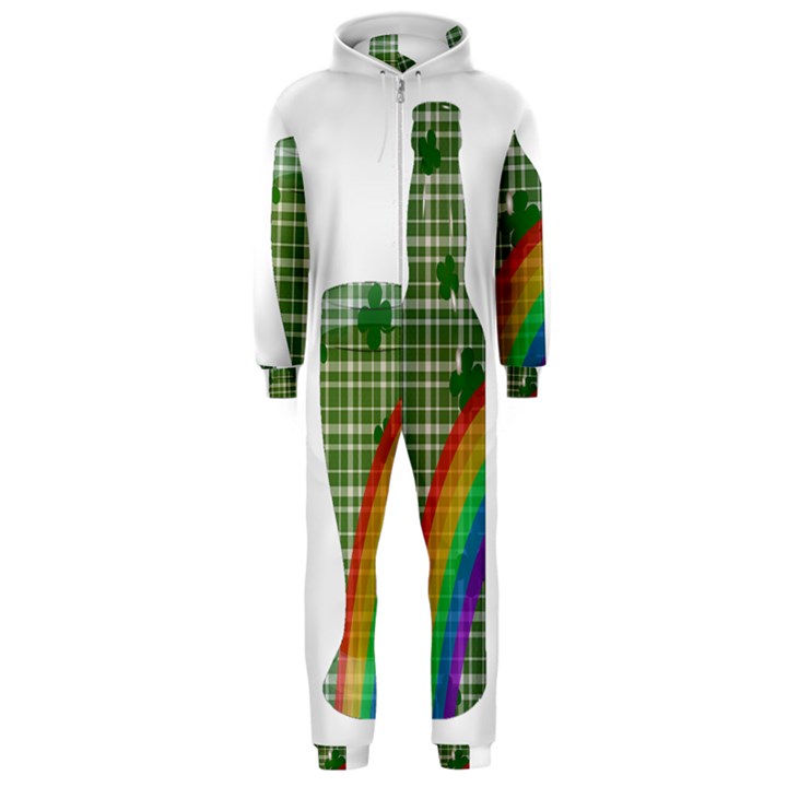 St. Patrick s day Hooded Jumpsuit (Men) 