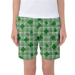 St  Patrick s Day Pattern Women s Basketball Shorts by Valentinaart